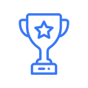 Award trophy for excellent service